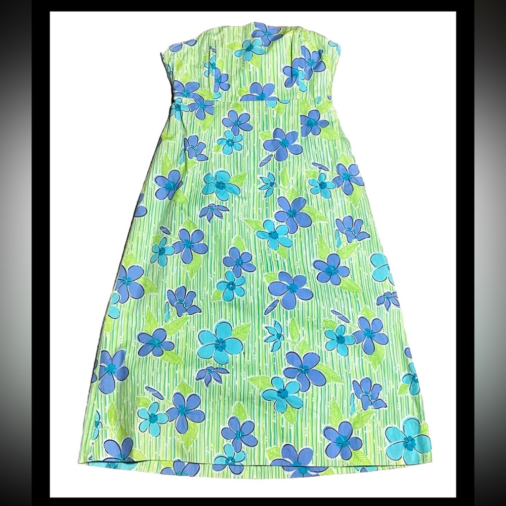 Lilly Pulitzer Strapless Cotton Dress Size 0